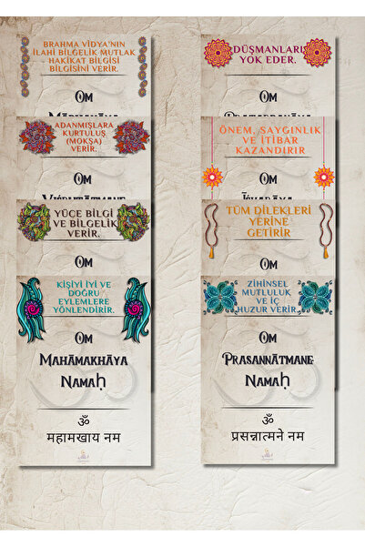 Yoga Hareketleri Mantra Serisi 50 Kartlık 1. Seri