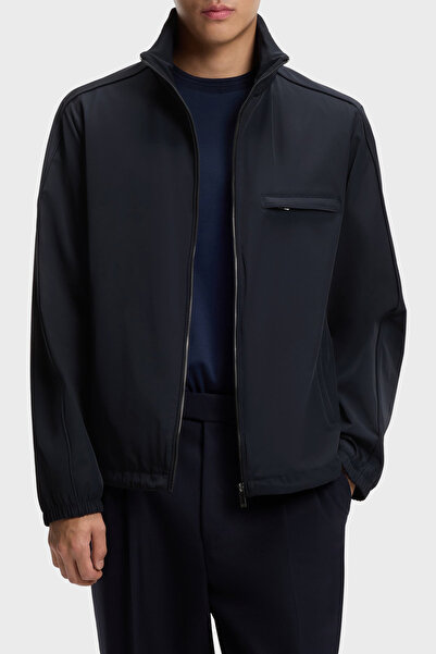 BOSS Logolu Regular Fit Dik Yaka Su İtici Mont Erkek MONT 50554286 404