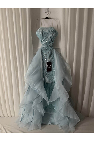 Ora Sky blue evening dress