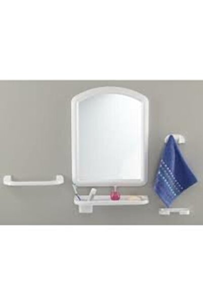 Greathings Oglindă din oțel AYNA-106, set de oglinzi albe medii*10