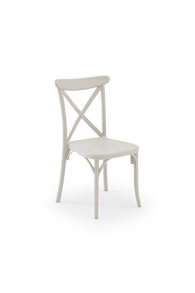 Tilia Capri Polipropilen Sandalye Bej - Bahçe, Balkon, Dış Mekan, Kafe, Resto...