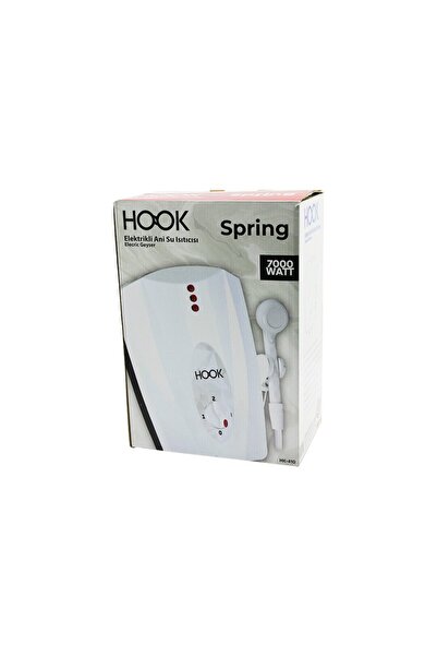 Greathings سخان مياه كهربائي HOOK HK-410 (3 مراحل وطقم كابلات داخلية مقاومة ل...