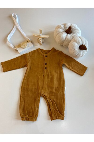 ZeeyBabyCollection Erkek bebek müslin tulum