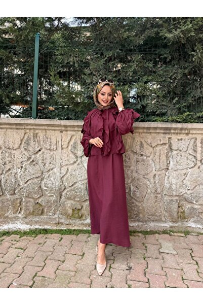 Warga Firfirli Modal Tesettür Set