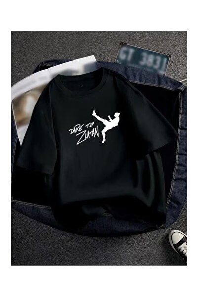 Massgai Μπλουζάκι Unisex Futbolcu Dare To με τύπωμα oversized 100% Βαμβάκι