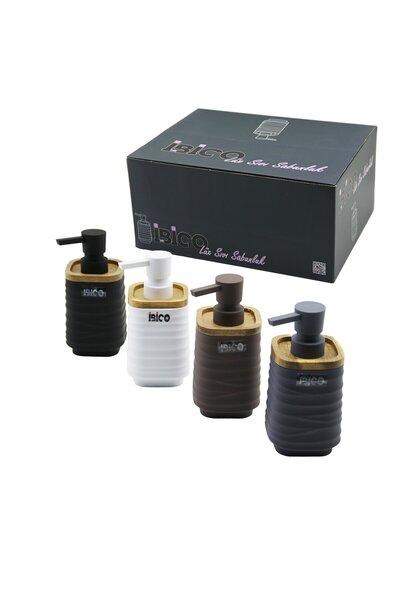 Greathings IBICO I21-060 (КВАДРАТЕН И ПРАВ) (БАМБУК И ПЛАСТИКА) ДОЗАТОР ЗА ТЕ...