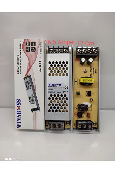 Greathings محول كهربائي فائق النحافة WINNBOSS WN-1207 (12 فولت-16.5 أمبير-200...