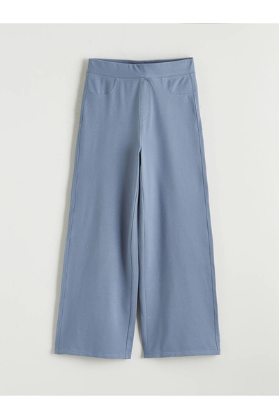 LC Waikiki Παιδικό φούτερ LCW Kids Navy Blue Τζιν με φαρδιά μπατζάκια για κορ...