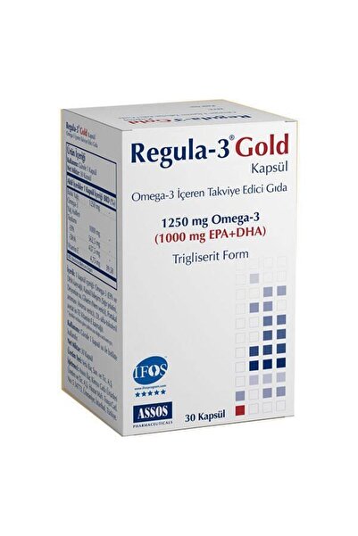Assos İlaç Regula-3 Gold Omega-3 1250 Mg 30 Capsules