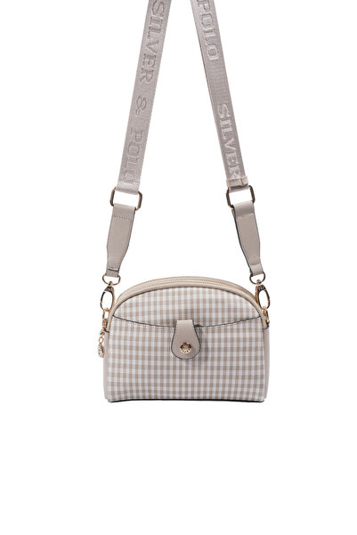 Silver Polo Silver & polo sp1144 women's crossbody bag - plaid line square - ...