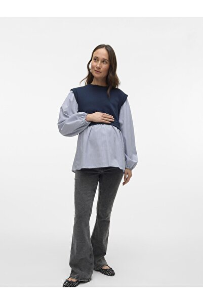 Mama Licious Umstandsjeans mit Schlag Normal geschnitten Mittlere Taille Ausg...