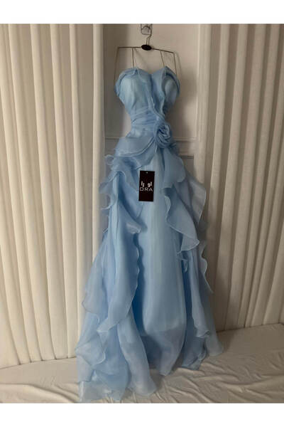 Ora Sky blue evening dress