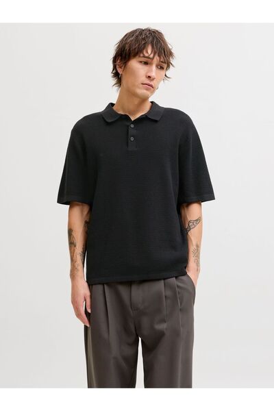 Jack & Jones Gestricktes Polo Einfarbig Gestricktes Polo