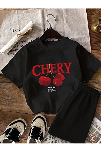 ibibik moda EXCLUSIV cu imprimeu Pantaloni scurți moi cu mânecă scurtă set i