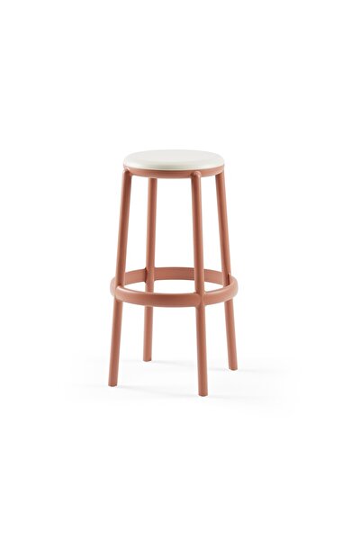 Tilia Duo Polipropilen Bar Taburesi 75 cm Terrakota - Mutfak, Kafe, Restoran,...