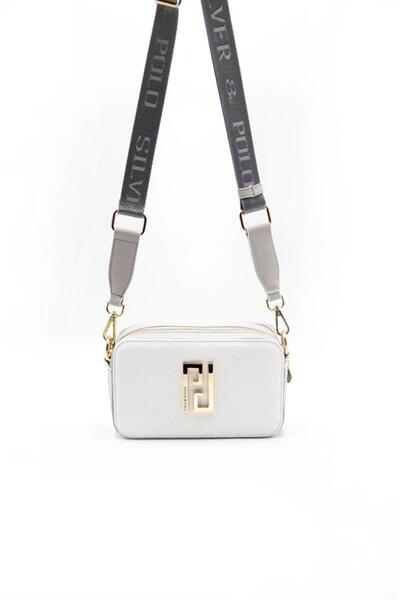 Silver Polo Silver & Polo SP1078 Ženska Torba preko ramena Logo Belo-Tamno Siva