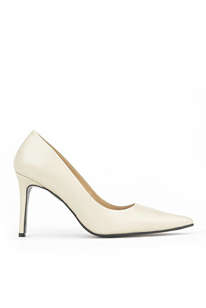 Ziya Дамски обувки с ток от естествена кожа 1611059Z1425 Бежов цвят