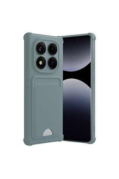 cepmoda حافظة سيليكون REDMİ "NOTE 14 PRO (5G)" K حامل بطاقات i - تصميم نحيف E...