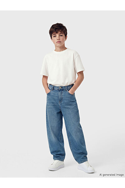 LC Waikiki Nevavm Baggy Fit Boy's Jean Pants with Difference in Color
