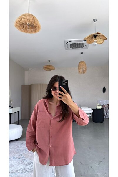 civetta قميص نسائي بجيب واحد كبير الحجم من كيتم