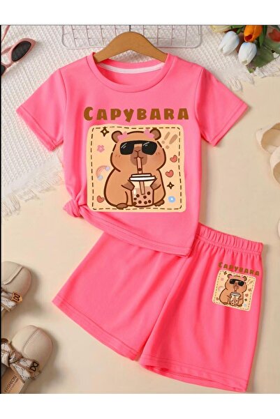 No Plan Set de tricou și pantaloni scurți pentru fete și băieți, cu imprimeu ...