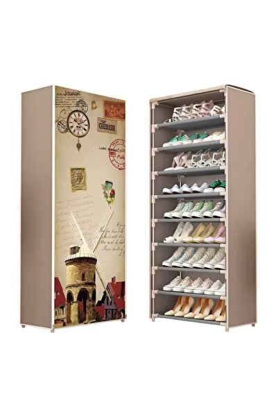 Generic 10 shelves cloth boot cabinet