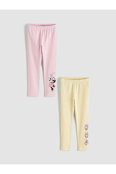 LC Waikiki Özmarka Νέα Σεζόν Daisy Duck με τύπωμα Κολάν για κορίτσια, Σετ 2 τ...