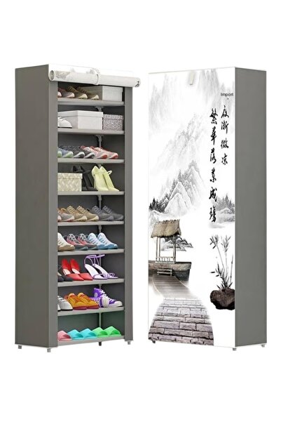 Generic 10 shelves cloth boot cabinet