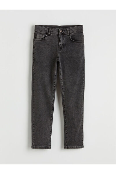 LC Waikiki Pantaloni din denim pentru băieți Antracit slim fit