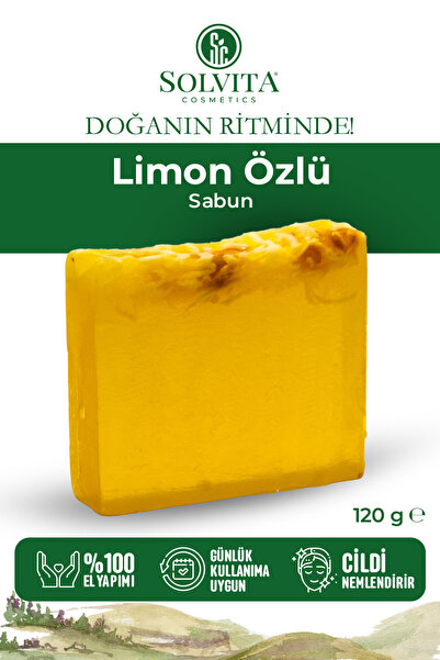 Limon Özlü %100 El Yapımı Gliserinli Sabun – Günlük Bakım & Ferah Temizlik | 120 gr