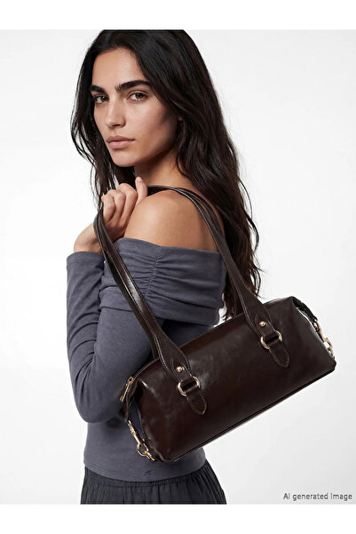 LC Waikiki Lcw Accessories Brown Leather Look Women's Shoulder Bag