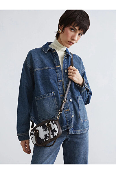 LC Waikiki Lcw Accessories Women's Black Shoulder Bag with Detachable Strap