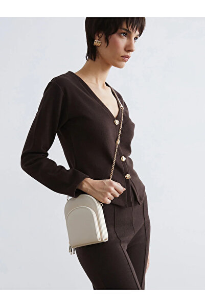 LC Waikiki Lcw Accessories Black Leather Look Women's Shoulder Bag