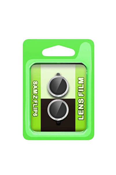 eco port عدسة الكاميرا المعدنية سامسونج جالاكسي Z فليب 6 رايز - فضية