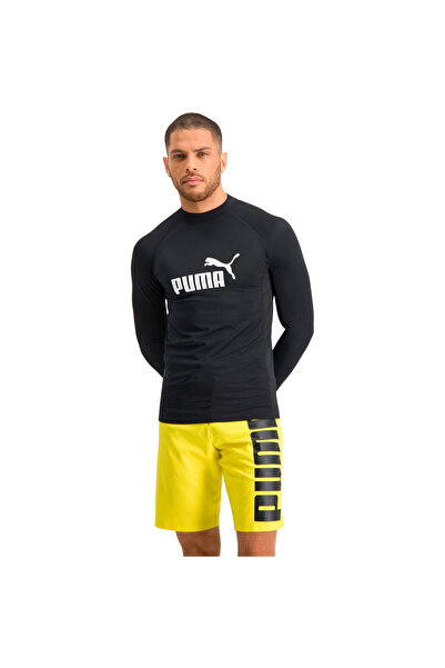 Puma Blouse Swim Men Long Sleeve Rash Guard 1p, Black, Men