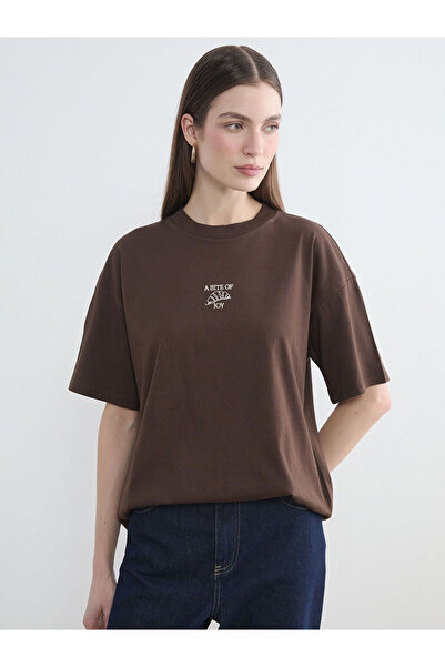 LC Waikiki Özmarka New Season Crew Neck Printed Women's T-Shirt