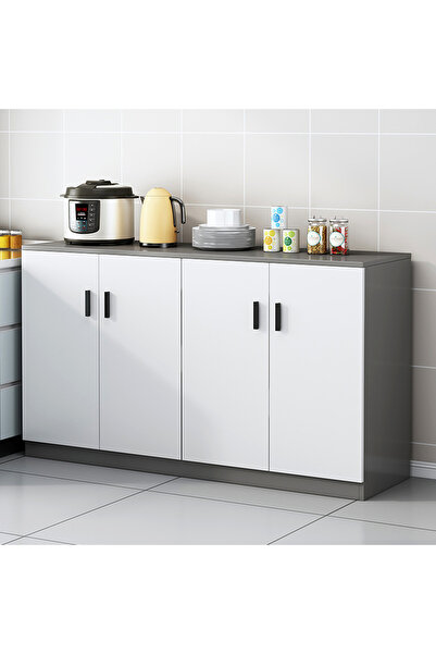 Zztcmp Sideboard,Kitchen Pantry Cabinet,Coffee Corner with 4 doors,Kitchen si...