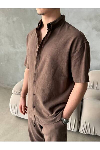 giyimbutik Yazlık Keten Takım Oversize
