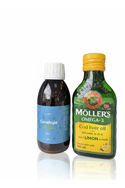 Möller's Omega-3 Balık Yağı Limon 150 ml ve Conshipe 150 ml Odaklanma İkili G...