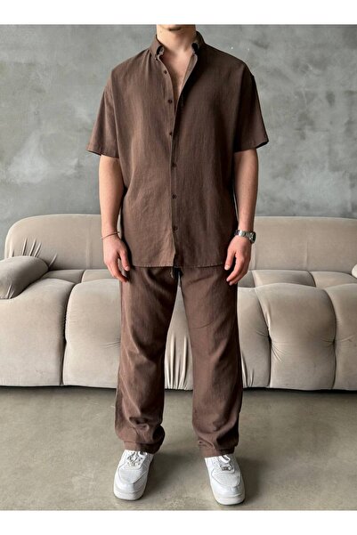 giyimbutik Yazlık Keten Takım Oversize