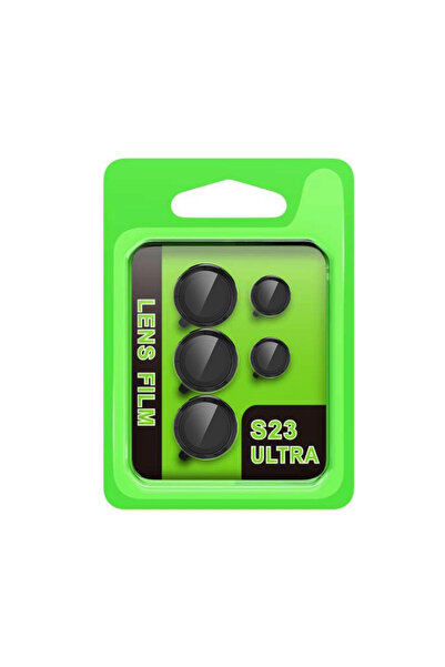 byhodi عدسة الكاميرا المعدنية سامسونج جالاكسي S23 ألترا ريز - أسود