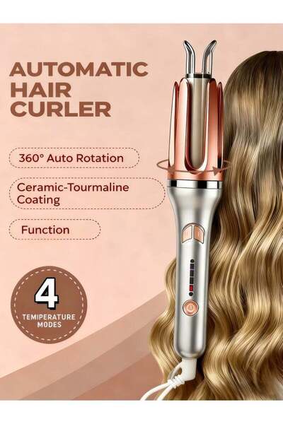 Generic Automatic Curling Iron,Rotating Curling Wand,Professional Clipless Ha...