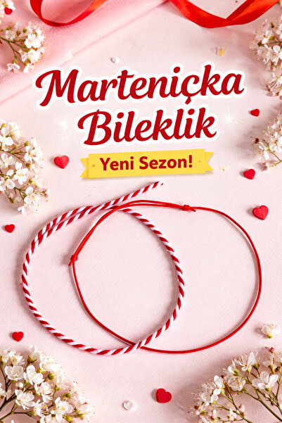 Crystal Atelier Kırmızı Ip Bileklik Ve Marteniçka Set
