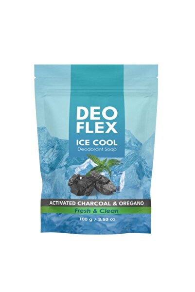 Flex DeoFlex Ice Cool Deodorant Soap Activated Charcoal & Oregano Fresh & Clean