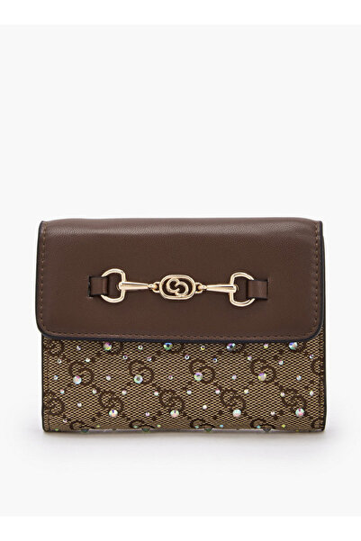 Celeste Embellished Tri-Fold Wallet with Press Button Closure Ramadan Collection