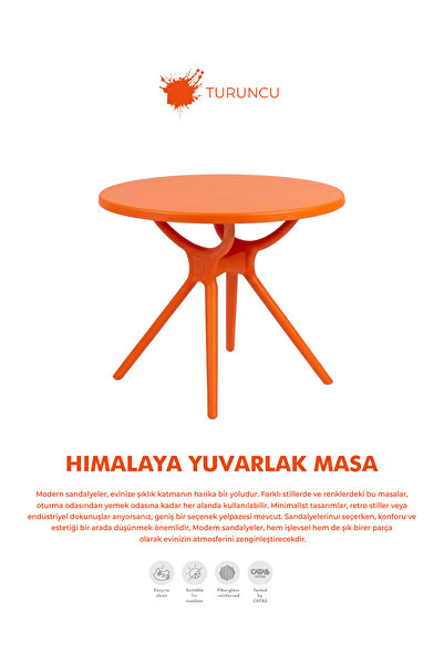 Daim Plastik HİMALAYA YUVARLAK MASA 80 CM