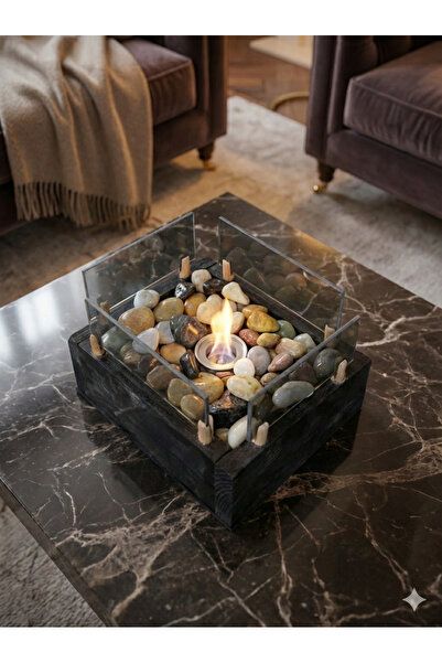 özgürce Şık ve taşınabilir modern masaüstü şömine, sıcak ortamlar için ideal