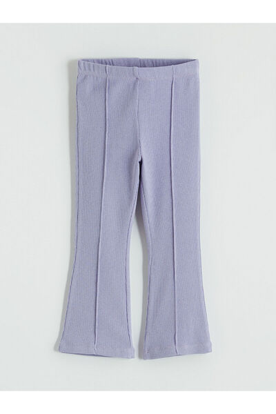 LC Waikiki Özmarka Νέα Σεζόν Κοριτσίστικα Κολάν με Ισπανικό Τελείωμα Ριμπ Στριπ