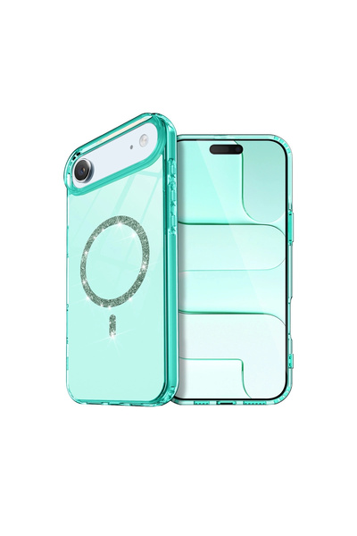 eco port غطاء آيفون 17 إير لايف دايموند ماج سيف - أخضر