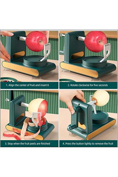 FeyzaDesign Pratik Manuel Soyma Makinası, 360° Dönen, Kaymaz, Şık Tasarımlı E...